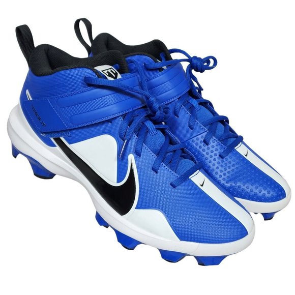 Nike Other - Nike Men's Force Trout 7 Pro Mcs Cleats Size 12 Blue White